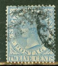 Straits Settlements 14 used CV $10