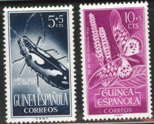 SPANISH Guinea Scott B27-28, MH* 1953 Semi-Postal set