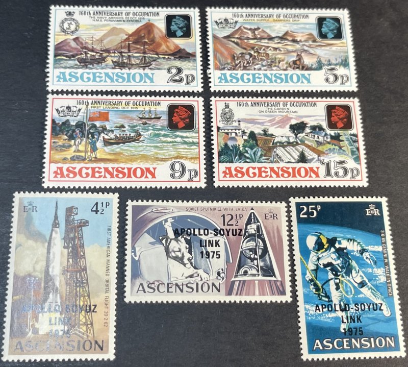 ASCENSION ISLAND # 189-195-MINT NEVER/HINGED--2 COMPLETE SETS--1975