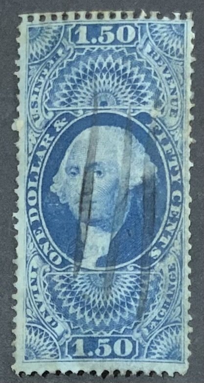 USA REVENUE STAMP 1862-71   $1.50 SCOTT#R78c