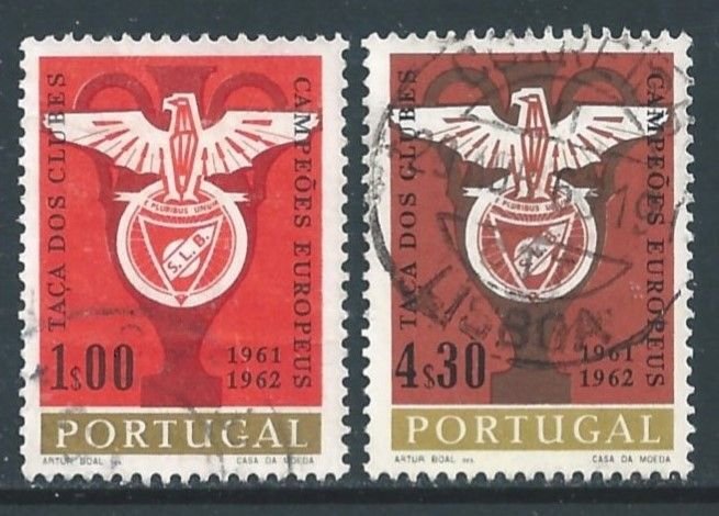 Portugal #901-2 Used Benfica Soccer Club Victories