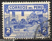 Peru; 1949: Sc. # 431: O/Used Single Stamp