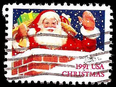 # 2579 USED SANTA CLAUS IN CHIMNEY