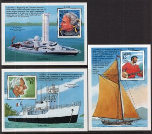 Palau 437-439 Souvenir Sheets MNH VF