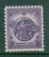 940 3c Honorable Discharge Fine MNH