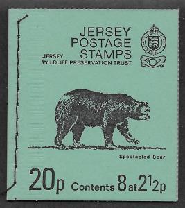 JERSEY SC# 38b  COMP BKLT 4 PANES VF/MNH 1974