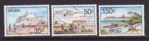 Aruba-Sc#151-3- id5-unused NH set-Cruise ships-1997-