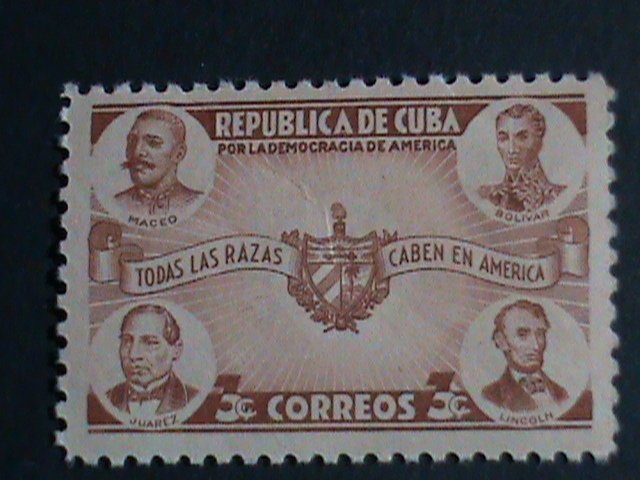 ​CUBA STAMP-1942 SC#369 FAMOUS PERSONS & ARMS OF CUBA -STAMP MNH-   VERY FINE