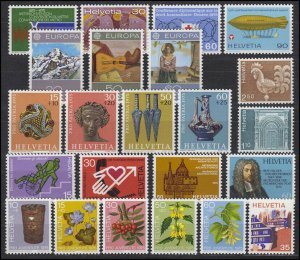 Switzerland 1975 Complete Yearset MNH Luxe