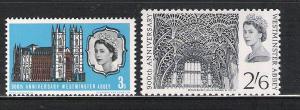 Great Britain 452-53 MNH 900th anni Westminster Abbey