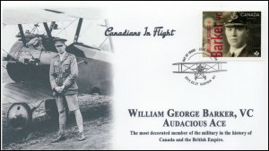 CA19-034, 2019, Canadians in Flight, Pictorial Postmark, First Day Cover, Willia