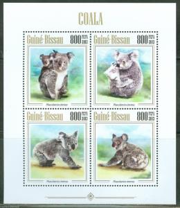 GUINEA BISSAU 2013 KOALA BEAR  SHEET  MINT NH