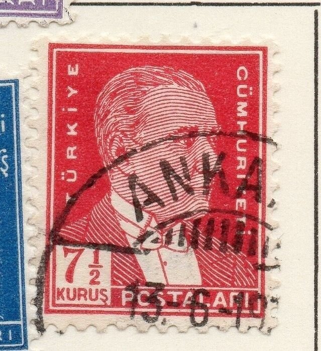 Turkey 1931-33 Early Issue Fine Used 7.5k. 076868