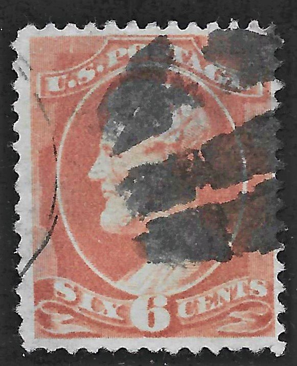 1882 Sc. 208 used, nicely centered, couple shallow thins, Cat. Val. $100.00.