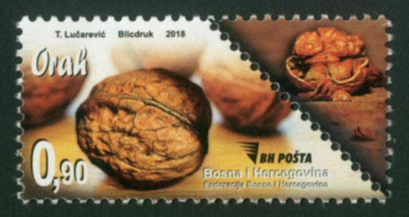 BOSNIA&HER./2018, NUTS Walnuts, Peanuts, Almonds, Pistachios, Hazelnuts, MNH