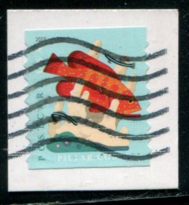 5367 US (35c) Coral Reefs SA coil, used on paper