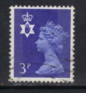 Northern Ireland GB 1971 - 93 QE2 3p Ultramarine Machin SG NI 13 ( D821 )