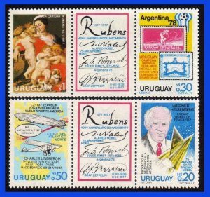 1978 - Uruguay - Scott nº  979982 - Tripticos - MNH - UR-187