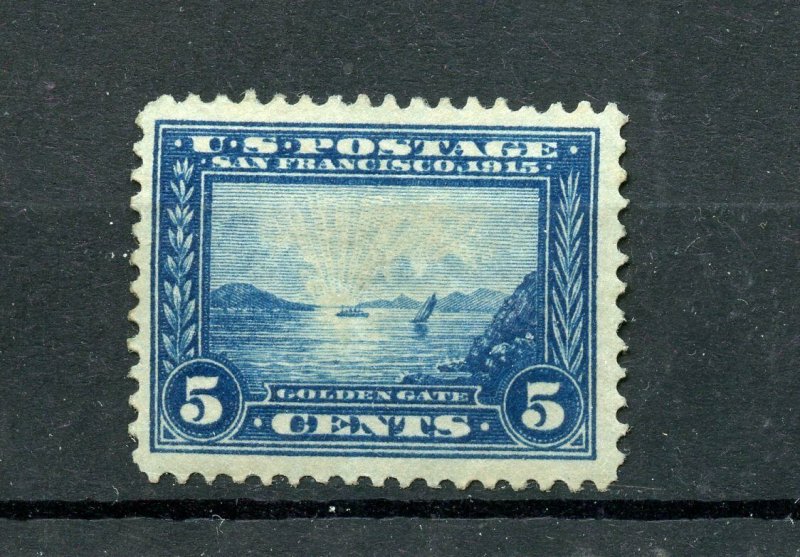 UNITED STATES PANAMA-PACIFIC 5c SCOTT #399 F/VF  MINT NEVER HINGED