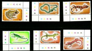 ES-1494 FIJI 1987 REPTILES SCOTT 554-559 SET OF 6  MNH $10.90