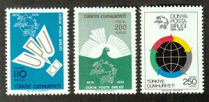 Turkey Scott #1986-1988 MNH