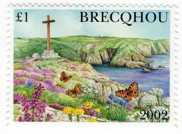 (I.B-JA) Guernsey Cinderella : Brecqhou Island £1