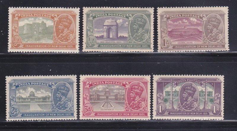 India 129-134 Set MNH King George V (A)