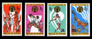 French Colonies, Wallis & Fetuna #C61-64 Cat$17, 1975 5th South Pacific Games...