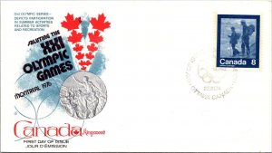 Canada 1974 FDC XXI Olympic Games, Hiking - Ottawa - Single - F76696