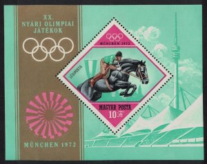 Hungary Football Olympic Games Munich MS 1972 MNH SG#MS2695 MI#Block 91A