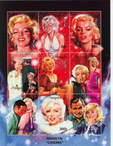 1995 Mongolia Marilyn Monroe (Scott 2222) MS9 MNH