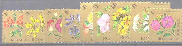 Burundi C17-25 MNH Flowers SCV16.20