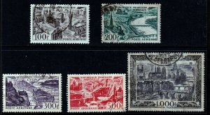 France 1949-1950  -  Air Postal XF-Used set  # C23-C27