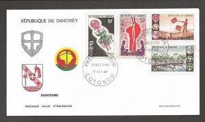 1966 Dahomey Boy Scouts semaphore FDC 