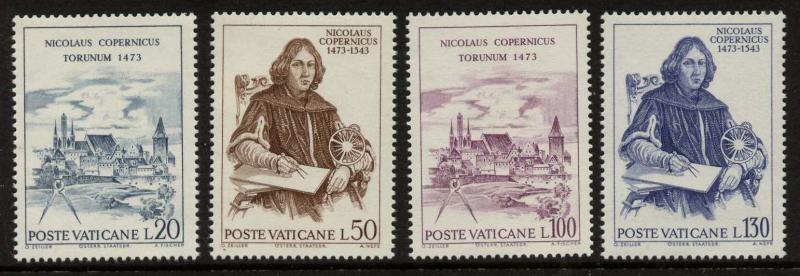 Vatican 537-40 MNH Copernicus, Space, Torun, Architecture