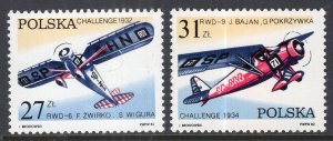 Poland 2515-2516 Airplanes MNH VF