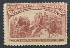 MOMEN: US #242 MINT OG H #29168