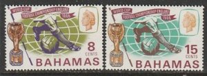 1966 Bahamas - Sc 245-6 - MNH VF - 2 single - World Cup Soccer