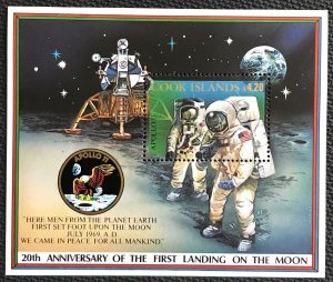 Cook Islands MNH #1011 Landing on the Moon Anniversary SCV $8.75 L37