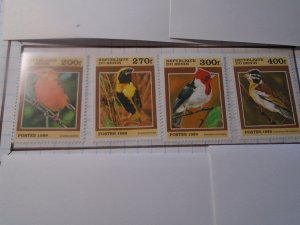 Benin  #  1122-25  MNH   Birds