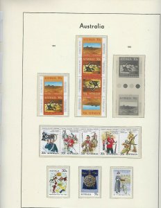 AUSTRALIA- ALMOST COMPLETE 1980-1995-MINT NH -LIGHTHOUSE HINGELESS PAGES/BINDER