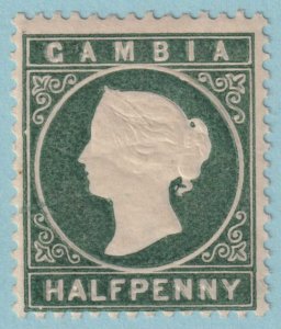 GAMBIA 12 DOUBLE IMPRESSION  MINT NEVER HINGED OG ** NO FAULTS VERY FINE! - CGV