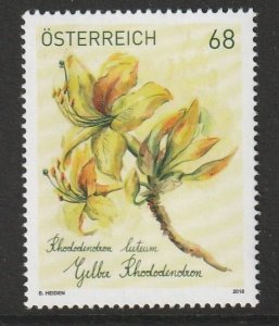 Austria 2018 Yellow/Gelber Rhododendron-Bonus, ANK No. 3407, Michel 3386 MNH