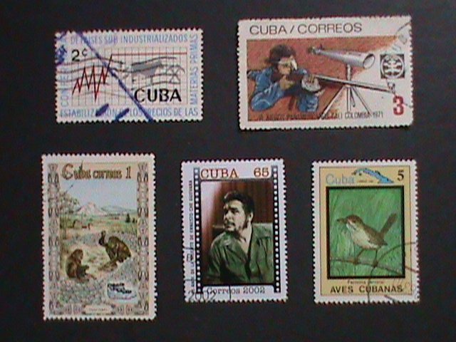 ​CUBA- 5 VERY OLD CUBA STAMPS FANCY CANCEL VERY FINE WE SHIP TO WORLDWIDE