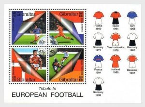 2000    GIBRALTAR  -  SG.  MS   911b  -  EUROPEAN CHAMPIONSHIPS - UMM