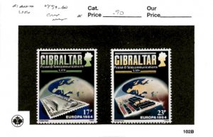 Gibraltar, Postage Stamp, #459-460 Mint Hinged, 1984 Europa