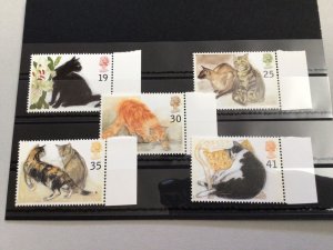 Great Britain Cats mint never hinged stamps set  65107