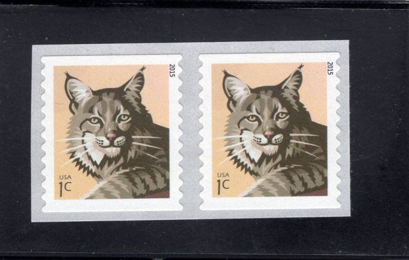 4672a Bobcat, MNH coil pair