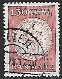 Denmark # 627 - University Seal - used   -{Dk8}