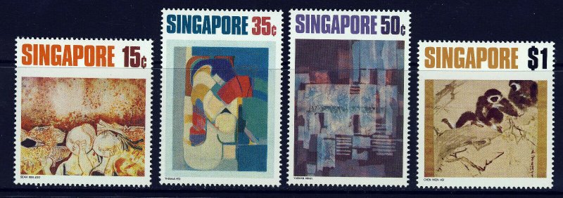 SINGAPORE MALAYSIA 1972 Contemorary Art Set SG 174 to SG 177 MINT